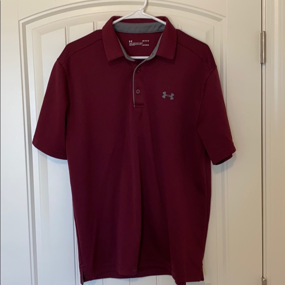 Under Armour Polo - Large, Maroon